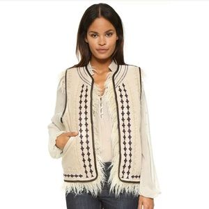 Free People Kick It In Reverse Embroidered Vest